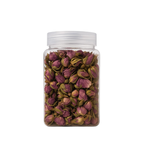 Naturbelassene Rosenknospen – aromatisch, duftend und ohne Zusätze.
